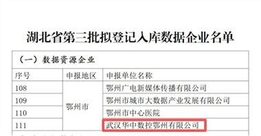 华中数控一举斩获湖北省“数据资源企业”与“数据应用企业”两项权威认定
